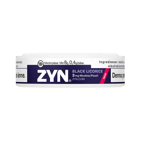 ZYN Mini Dry Black Licorice 3mg
